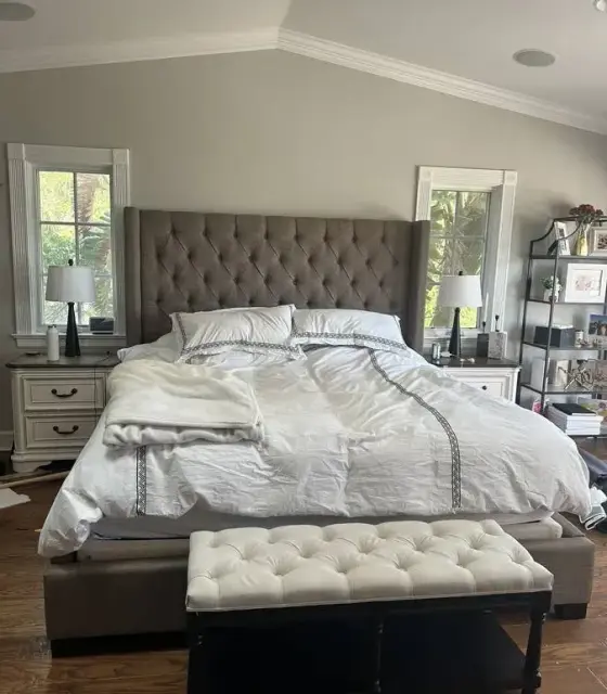 Bed frame assembled by Haul Hunters