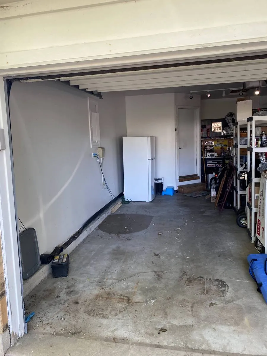 Clean garage after