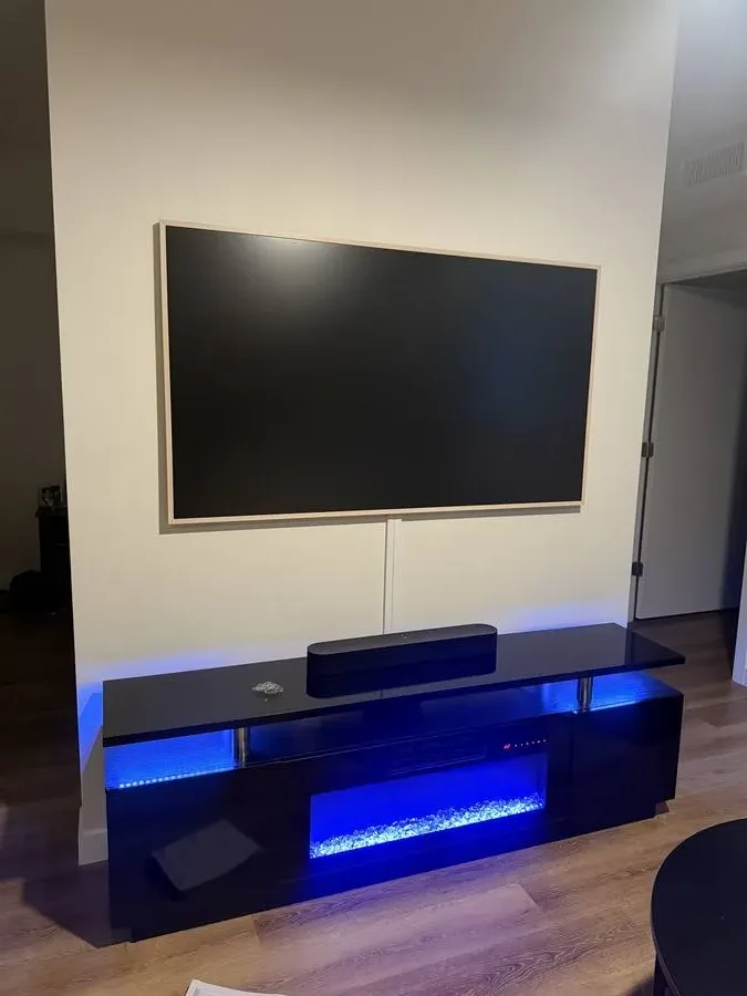 Samsung Frame TV LED fireplace