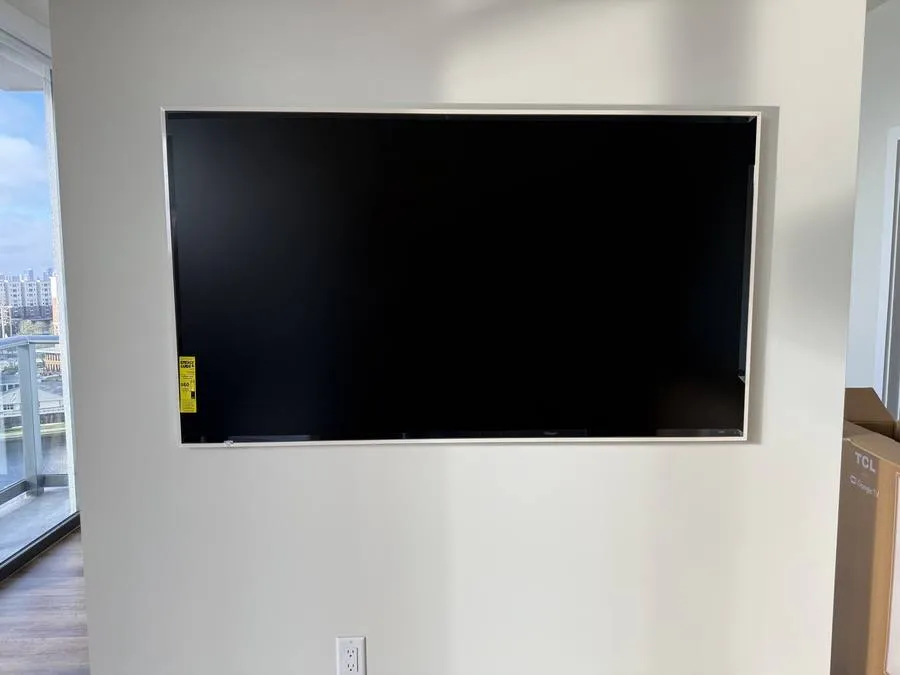 High rise city view TV