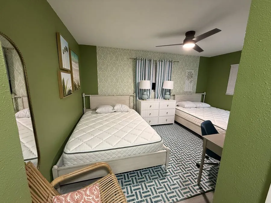 Full bedroom staging